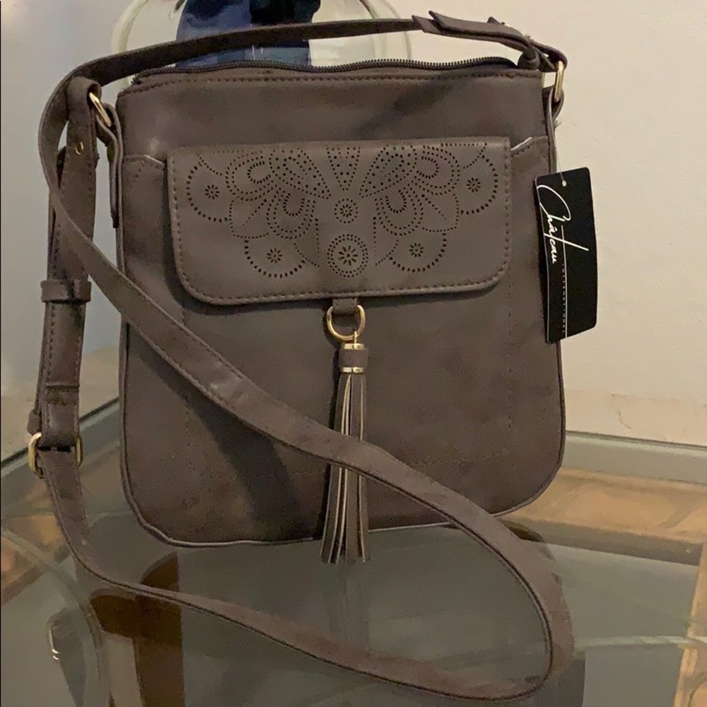 NWT Charming Charlie Crossbody - Grey Medium